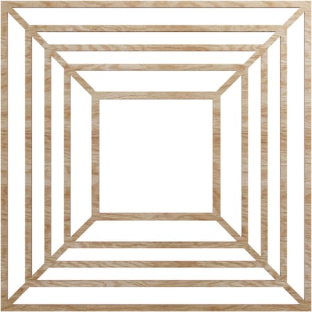 Ekena Millwork Raven Wood Fretwork Pierced Ceiling Medallion, Red Oak, 22"OD x 8 1/8"ID x 1/4"T CMWP22X22X0250RARO